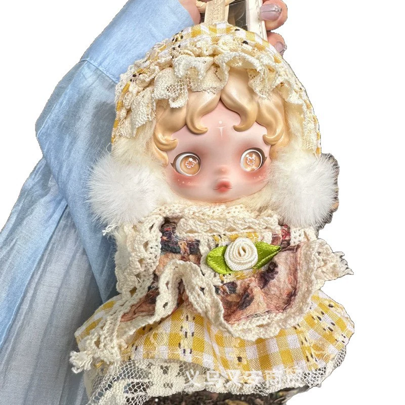 (DollPANDA) POP MART SKULLPANDA Light Weaver Garden зимняя серия движущихся кукол, одежда для куклы