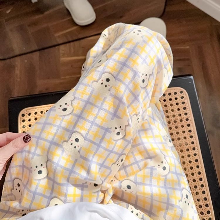 2026 Hot-Selling Cartoon Cloud Cotton Sleep Pants for Women, New Spring and Summer Casual Anti-Mosquito Pants, Thin Style Suitable for Outdoor Wear 2026 Hot-Selling Cartoon Cloud Cotton Sleep Pants for Women, New Spring and Summer Casual Anti-Mosquito Pants, Thin Style Suitable for Outdoor Wear