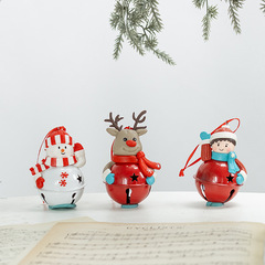 北欧のクリスマスの鈴のペンダント7.6% のヘラジカのペンダント雪だるまの置物の風鈴のクリスマスツリーの装飾品の小さいペンダント