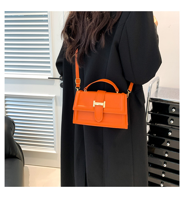 Small square bag women's bag 2024 new high-end bag crossbody bag decorative bag Hong Kong belt shoulder handbag_voghion.com