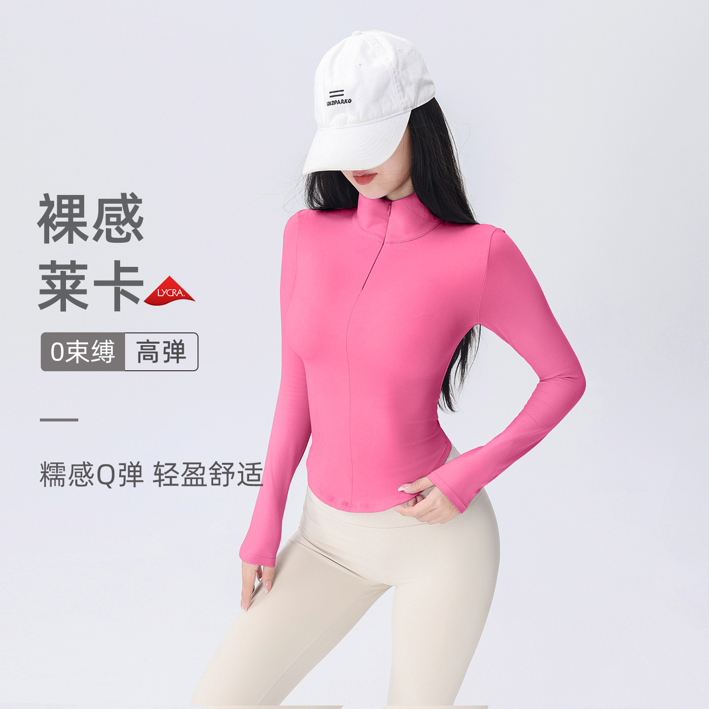 Mujeres de acondicionamiento de otoño camiseta de mangas largas con cremallera para correr y montar pilates camiseta de yoga