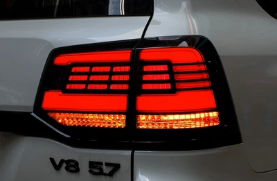 and headlight modification accessories, Big Surrounded - black-warriorflowing-light-tail-lamp