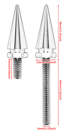 Motorcycle 3pcs Windshield Decorative Screws Glass Bolts for Harley Traveler 14 Years Rear Wind Deflector Strip Screws