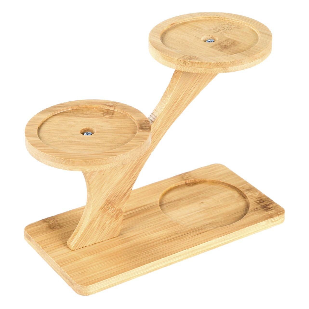 Бамбуковые круглые подставки, подносы для трансграничной торговли, материалы для самостоятельного изготовления подставок в стиле мозаики с суккулентами, регулируемый размер.