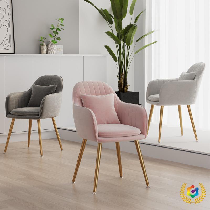 silla de maquillaje de red silla de manicura silla de dormitorio silla de comedor de tela moderna simple silla de maquillaje silla de tocador