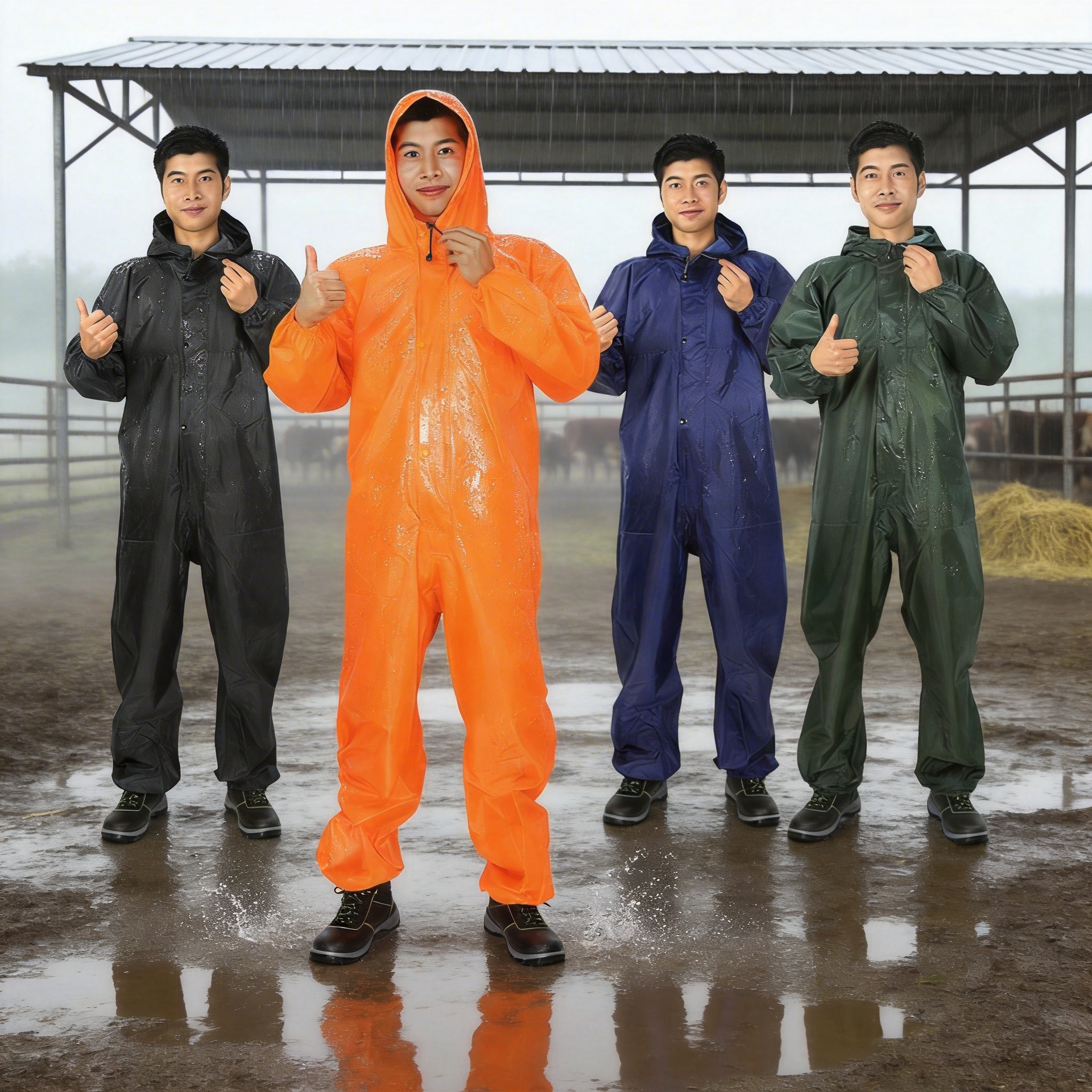 Impermeable de una pieza, ropa de trabajo impermeable, ropa antipolvo para hombre, ropa de protección, especial para pintura en aerosol y pulido, para granjas.