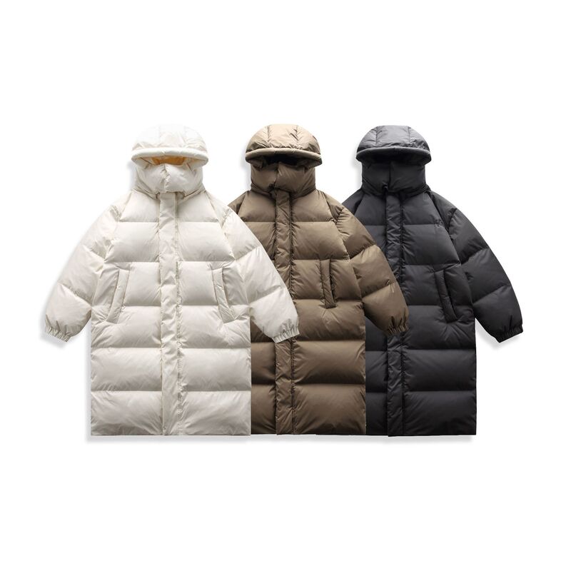 Gudun Preppy Style 90 White Duck down Teflon Three-Proof Long Hooded Removable Foldableable down Jacket A112 Gudun Preppy Style 90 White Duck down Teflon Three-Proof Long Hooded Removable Foldableable down Jacket A112
