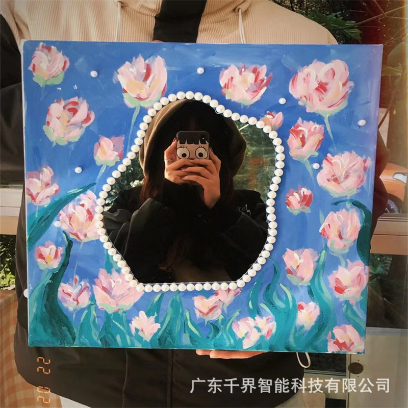 厂家供应不规则镜片ins异形化妆镜子diy网红梳妆镜亚克力镜子可定