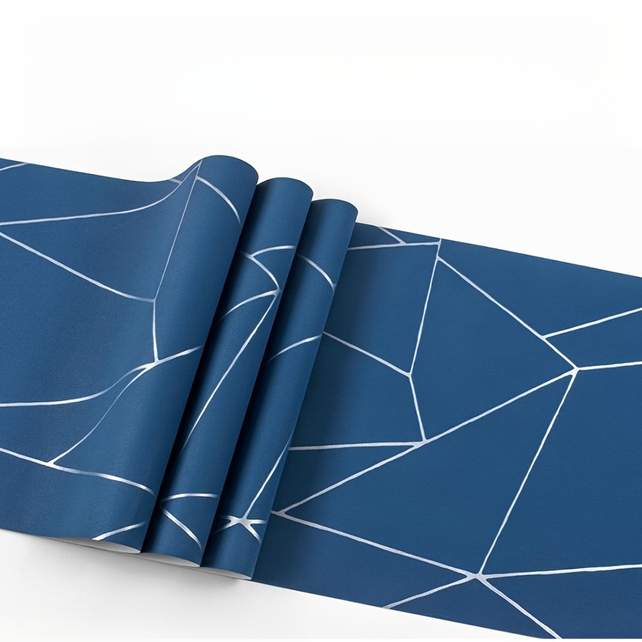 Modern Simple Geometric Curve Striped Self-adhesive Wallpaper Bedroom Living Room TV Background Decoration 3D Wallpaper