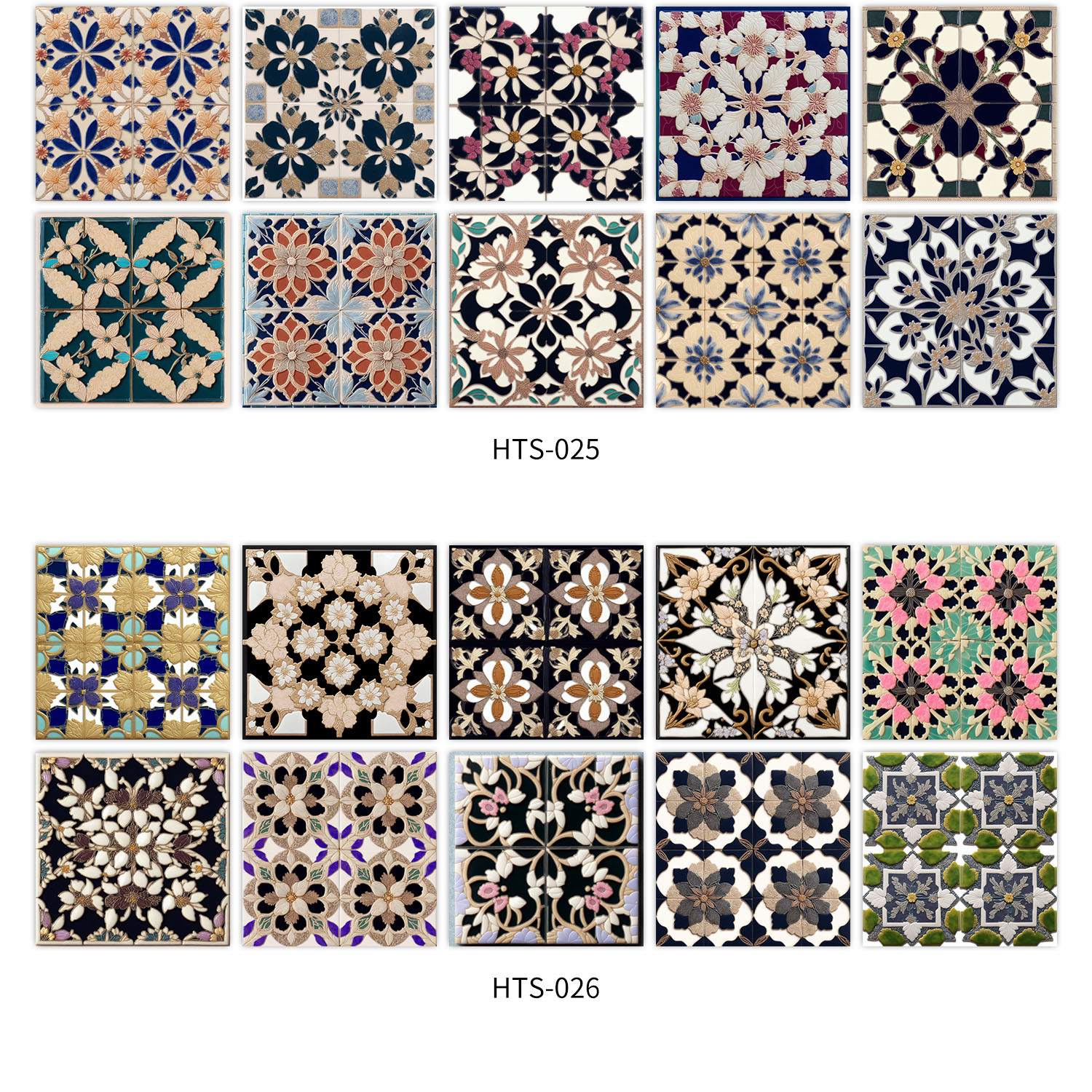 10 Pieces European Style Self-Adhesive Crystal Thickened Tile Stickers Waterproof Oil-Proof Kitchen Wall Decoration_voghion.com