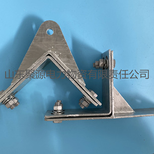 Tower Fasteners ADSS Hot-dip Galvanized Flat Iron Galvanized Fittings Custom-made Durable Corner/linear Fastening Wire Clamps