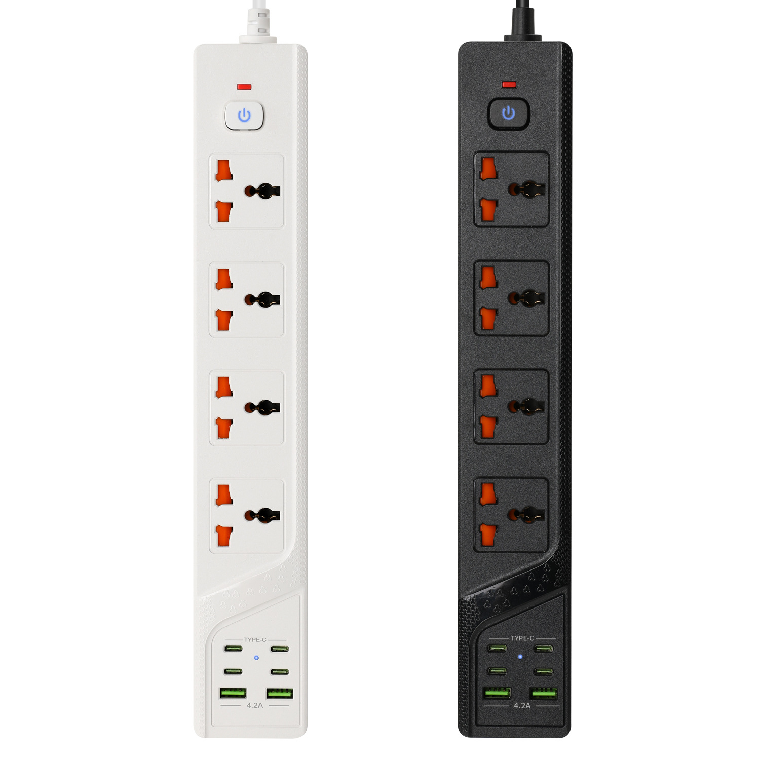 BKL-03新款智能排插延长线家用超载插座TYPE-C快速充电防火外壳