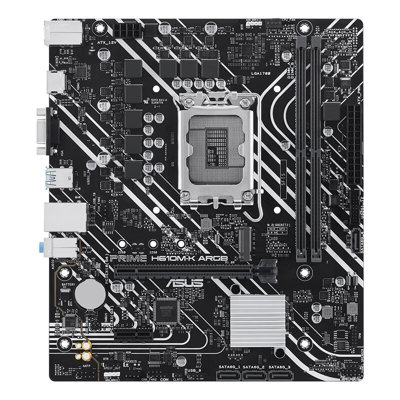 Подходит для Asus PRIME H610M-K ARGB поддерживает CPUG 7400/G6900/12100F LGA1700