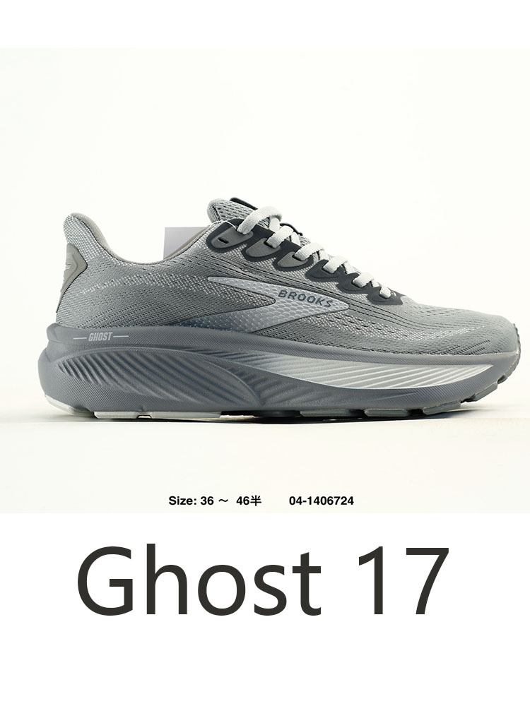 Brooks Ghost 17 kişi və qadın idman ayaqqabısı, mesh, yüngül