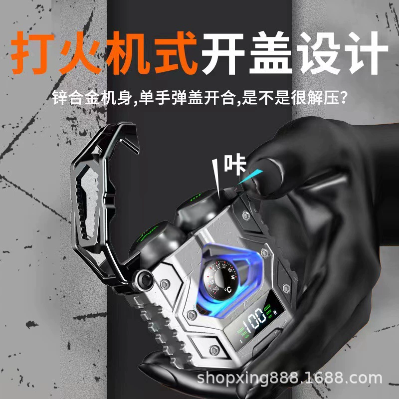 H9 новая 5.3 Bluetooth беспроводная гарнитура, полностью металлический корпус, демонстрация заряда, технологичная, двусторонние игровые наушники