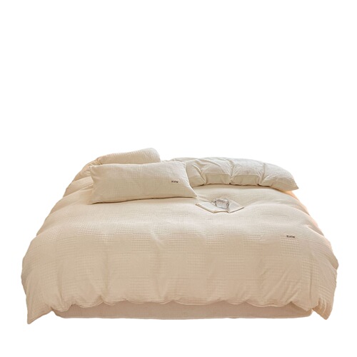 Winter thickened waffle milk velvet four-piece bedding series quilt cover, fitted sheet, pillowcase, bedding wholesale
