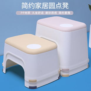 Children's Polka Dot Small Bench Small Square Chair Home Living Room Bathroom Bath Stool Kindergarten Baby Foot Stool Wholesale