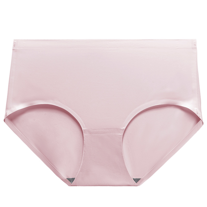 Color sólido simple cintura media chica verano ropa interior de seda de hielo cómodo transpirable delgado de una pieza escritos de las mujeres al por mayor