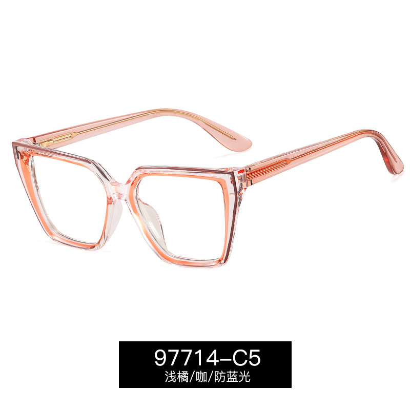97714 de moda europea y americana de moda gafas de Marco gradiente de gama alta gafas de marco plano miopía anti-Luz Azul protección de los ojos gafas de mujer