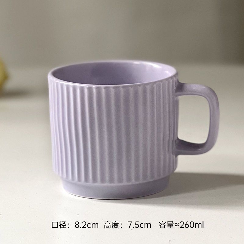 马卡龙糖果色陶瓷马克杯情侣咖啡杯ins风简约创意办公室家用水杯|undefined