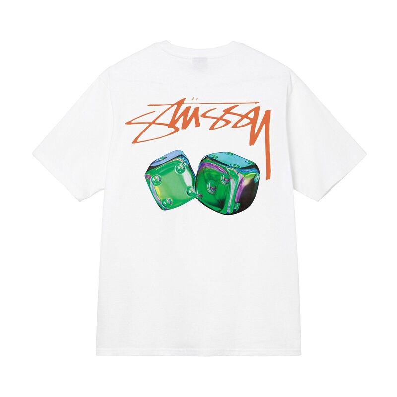 stusy スタッシー 2025年新作 8 男女兼用 半袖Tシャツ 夏 ブラック ホワイト メンズTシャツ ゆったり 230g|undefined