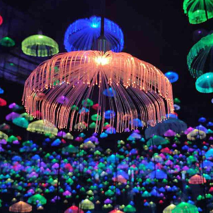 Jellyfish Lava Lamp Non-Standard Lighting Fixtures Ktv Atmosphere Lighting Theme Hotel Room Lobby Jellyfish Chandelier Aquarium Light