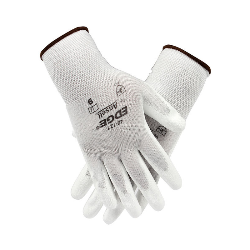 安思尔(Ansell) 48-127 PU涂层劳保耐磨轻薄舒适丁腈防化手套