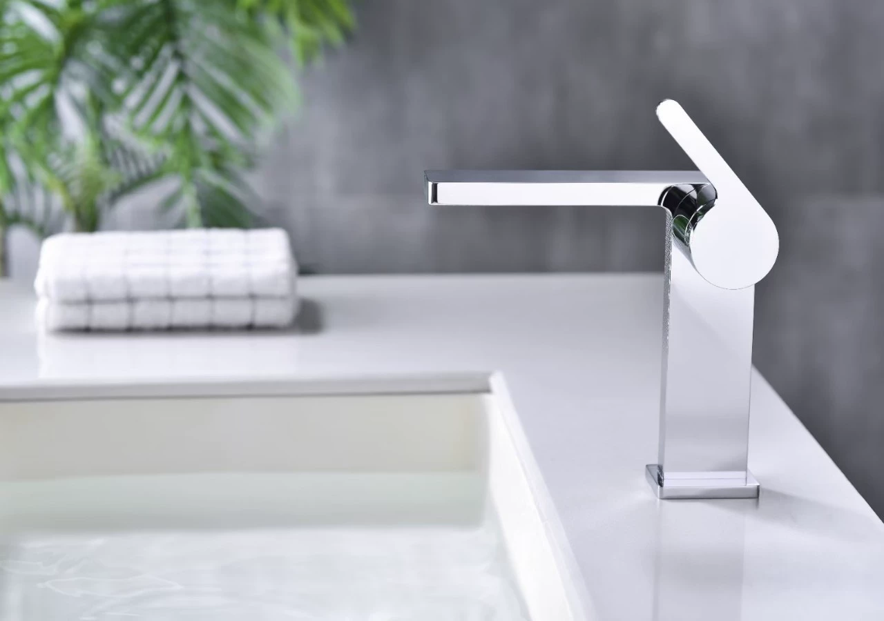 Смеситель для раковины Basin Lift-type Gun Gray, электроплазированное покрытие, единая связка, смеситель для раковины горячей и холодной воды