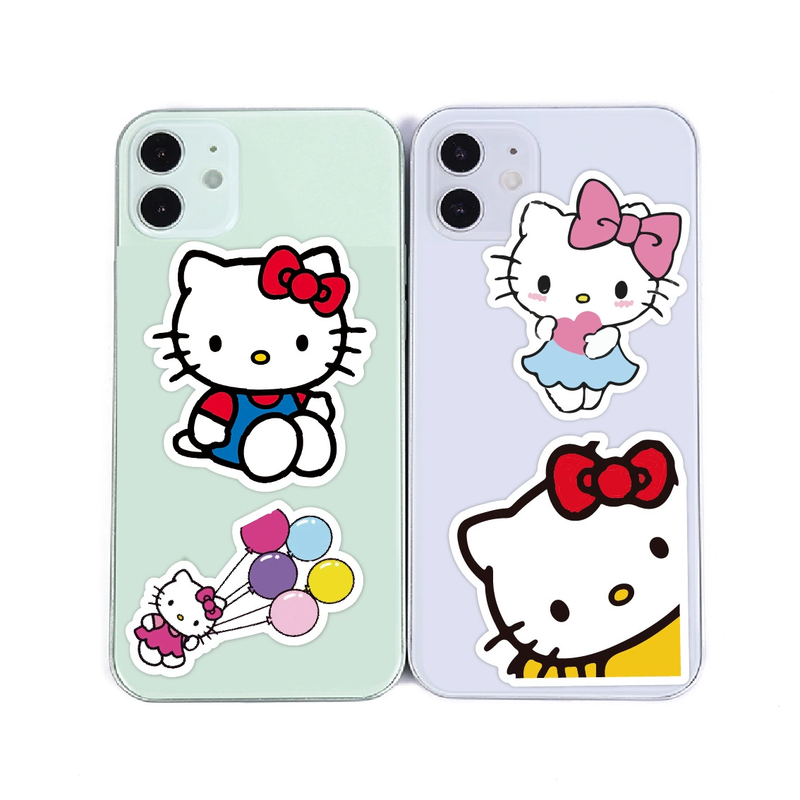 Наклейки (Hello Kitty) милые мультяшные стикеры для чемодана и ноутбука, водостойкий винил, наборы