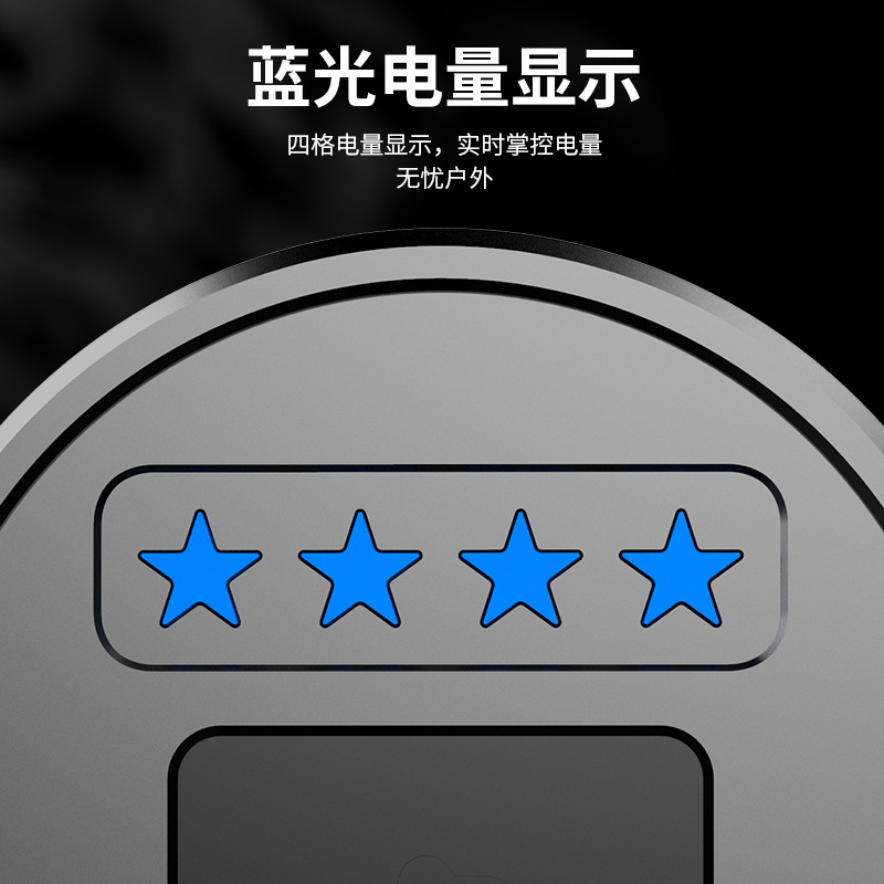 Nuevo transfronterizo pequeña linterna portátil de aleación de aluminio linterna láser Pantalla de energía recargable linterna al aire libre al por mayor