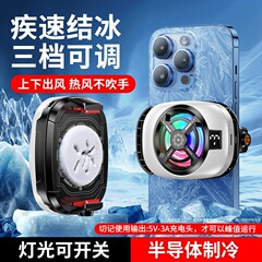 新しい国境を越えたDouyin人気のTL16半導体携帯電話クーラーデジタルディスプレイは、照明を消して冷凍および氷化することができます