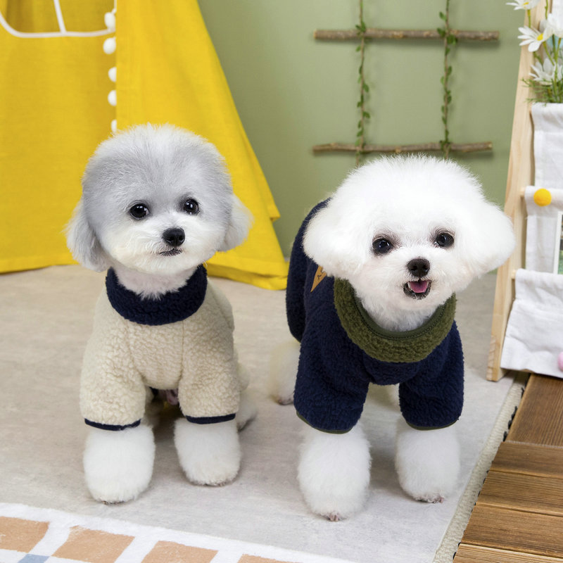 秋冬可牵引加绒狗狗衣服德文宠物泰迪柯基小型犬保暖无毛猫咪衣服|undefined