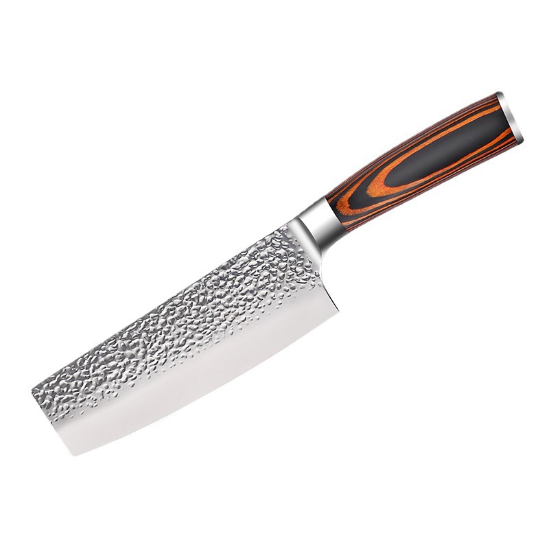 Cuchillo de cocina cuchillo de corte de cocinero doméstico súper rápido afilado sin molienda forjado cuchillo de cocina pequeño conjunto de cuchillos de acero inoxidable sin