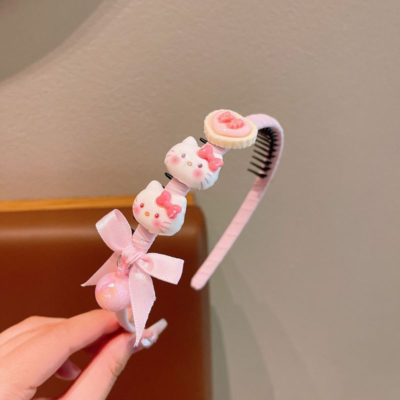 儿童带齿子防滑发箍可爱库洛碎发箍女童不勒头蝴蝶结碎发整理发饰|undefined