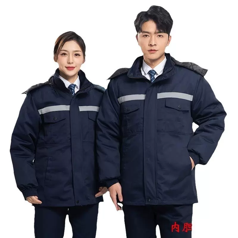 物业保安服执勤服秋冬保安工作服劳保服装汽修电焊工作服保安棉袄