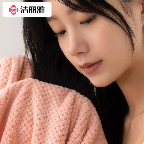 Jieliya Bath Towel for Women, Home Use—Made of Pure Cotton, Highly Absorbent, Quick-Drying, Thickened Coral Fleece Bath Wrap Towel, Couple’s Towel