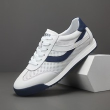 真皮透气男鞋子阿甘鞋小众款平底德讯鞋百搭鞋子男潮牌运动休闲鞋