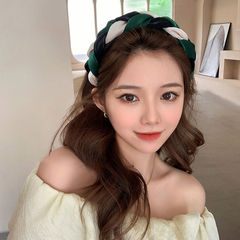 Korean Wide-Edge Elegant Net Headband Fashion Hair Clip Braided Wash Face Hairstyle Accessory Wholesale Headband Hair Pin Decorations