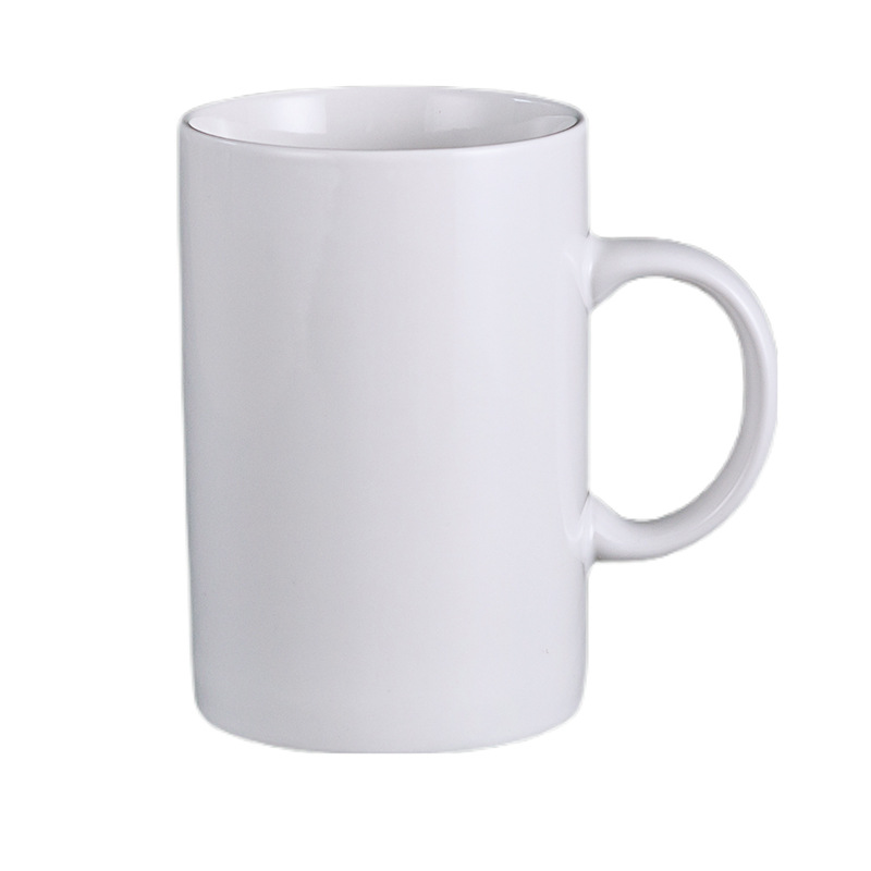 Transfronterizo de Amazon taza blanca taza de alto aspecto creativo Oficina taza de café pareja taza de agua Taza de cerámica