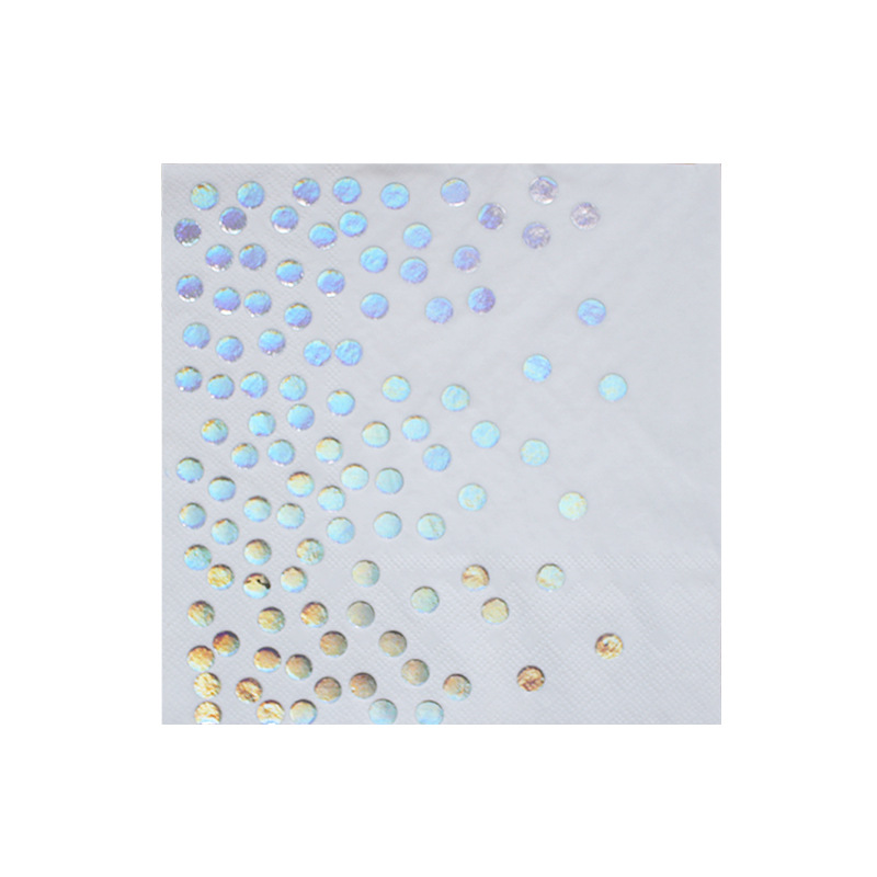 Plato de papel grueso al por mayor, película láser, vaso de papel de película colorida, vajilla desechable, plato de cena, 10 porciones, Amazon