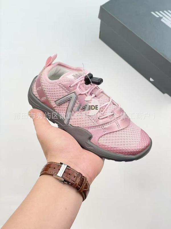 莆真标NB童鞋NB MT100赤足网面透气一脚蹬儿童运动鞋松紧带男女童|undefined