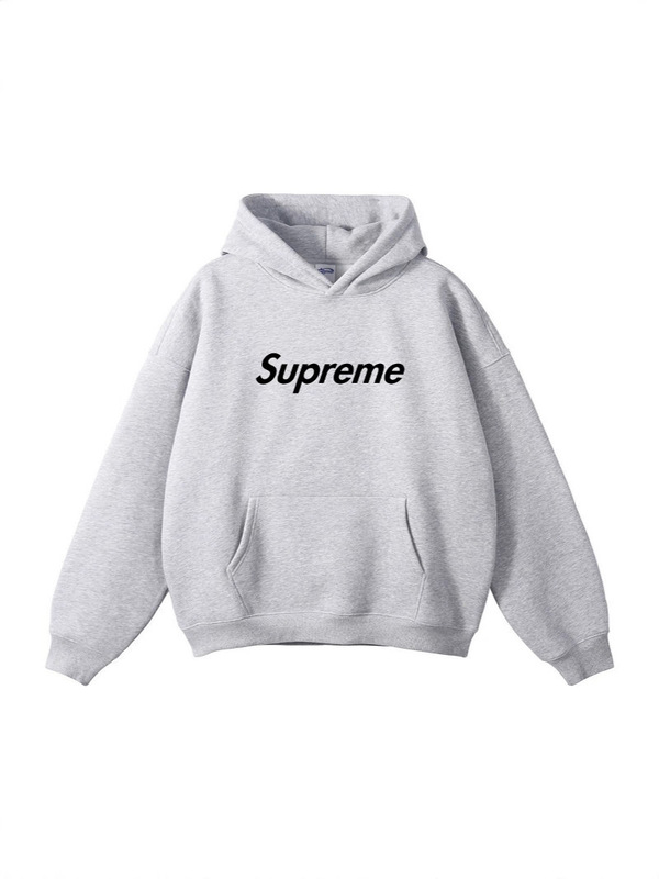 Cross-Border Fashion Brand Supreme Printed European and American Men's Sweatshirts Loose Shoulder Sweatshirts Hoodies Women's Wide-Leg Pants 1