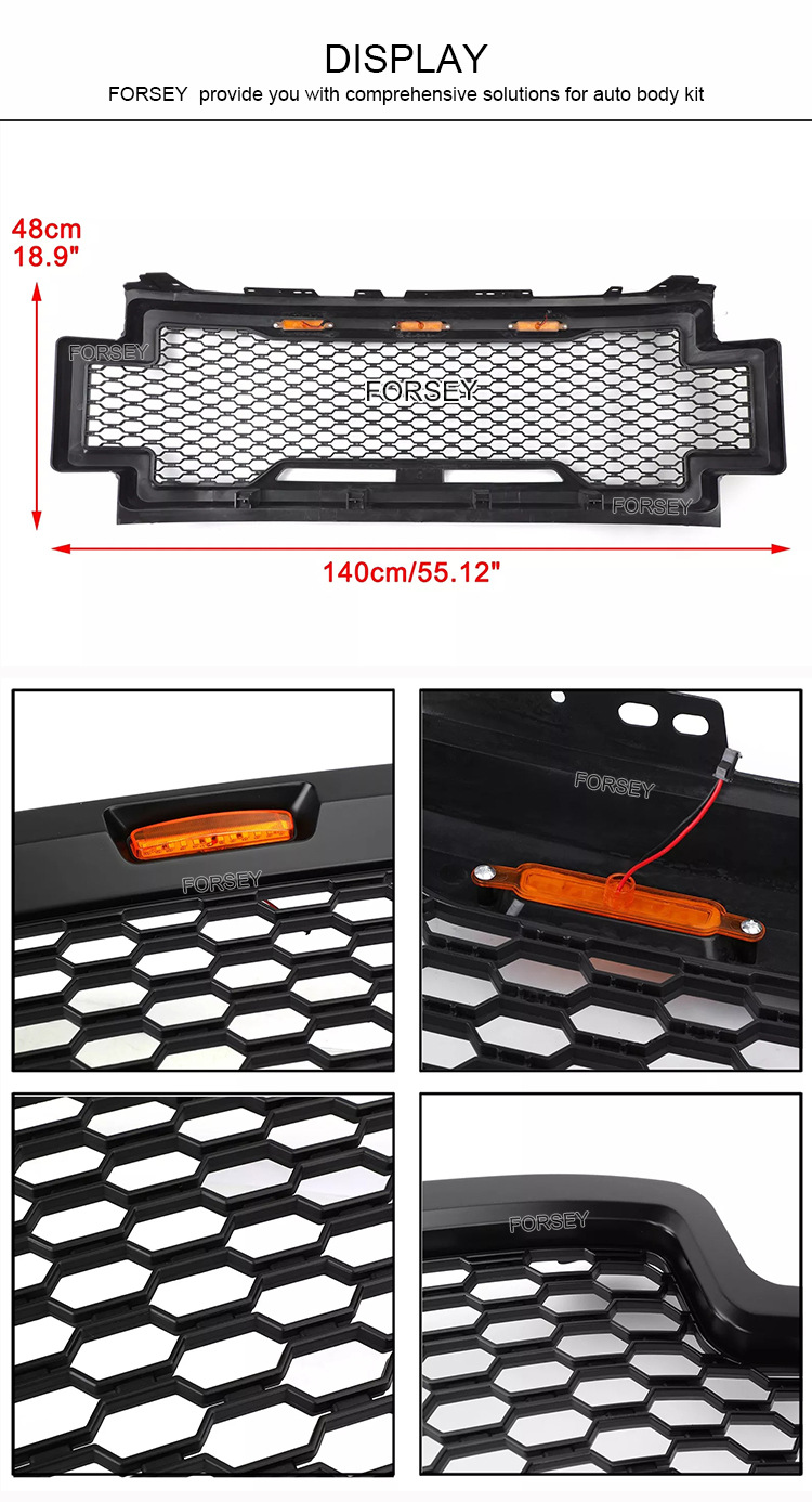 Suitable for 2017-2019 Ford Raptor F-250 F-350 F-450 front grille and front bumper mesh