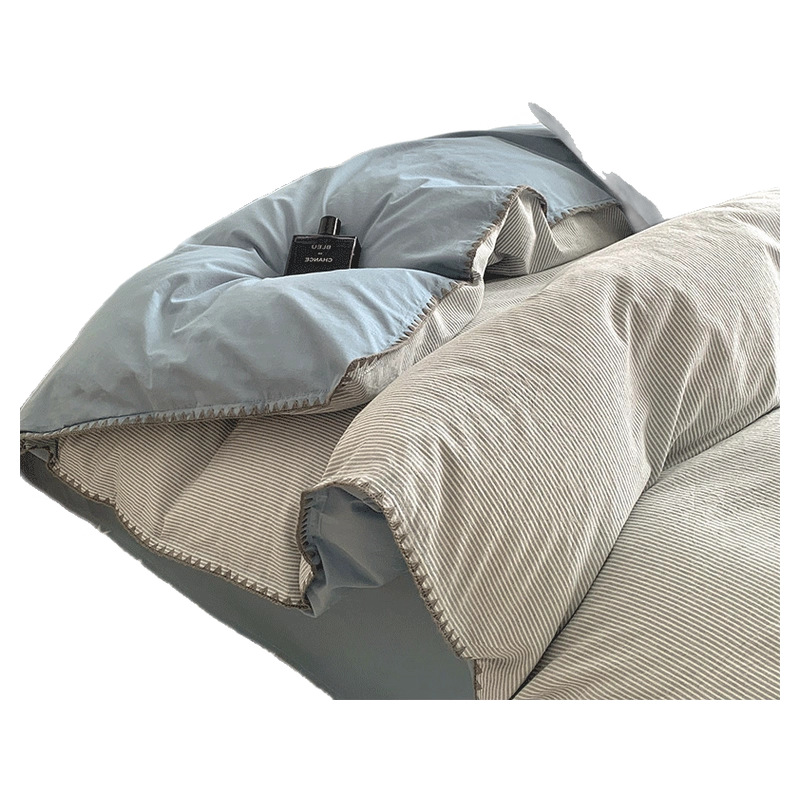 Cama de algodón de algodón de cuatro piezas de algodón puro 2025 nuevo colcha de cama dormitorio colcha de tres piezas de ropa de cama