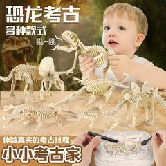 Dinosaur Fossil Archaeological Excavation Toy Wholesale Skeleton Model Children DIY Knock Dig Gem Treasure Boy Treasure Hunting 