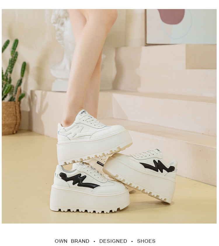 Vielseitige Damen Freizeitschuhe Mit Dicker Sohle Für Herbst_voghion.com