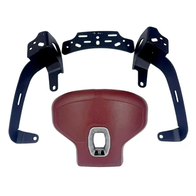 Motorcycle tail Modified Rear Backrest, Rear - c-model-haojue-lumi125-red-rear-backrest
