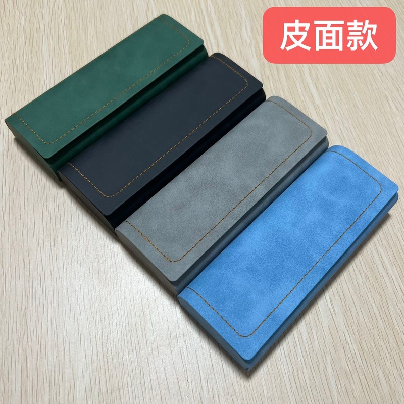 Anti-pressure handmade glasses case wholesale high-end fashion eva sunglasses case myopia zipper case leather glasses case