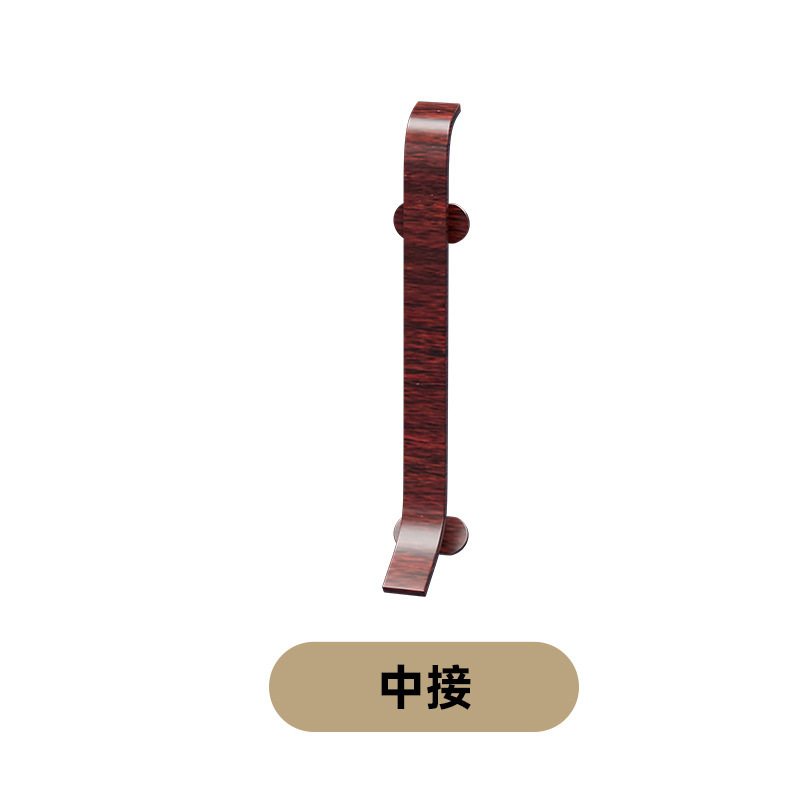 铝合金橡木纹踢脚线弧形卡扣式金属地脚线轻奢6cm仿黄橡木贴脚线|undefined