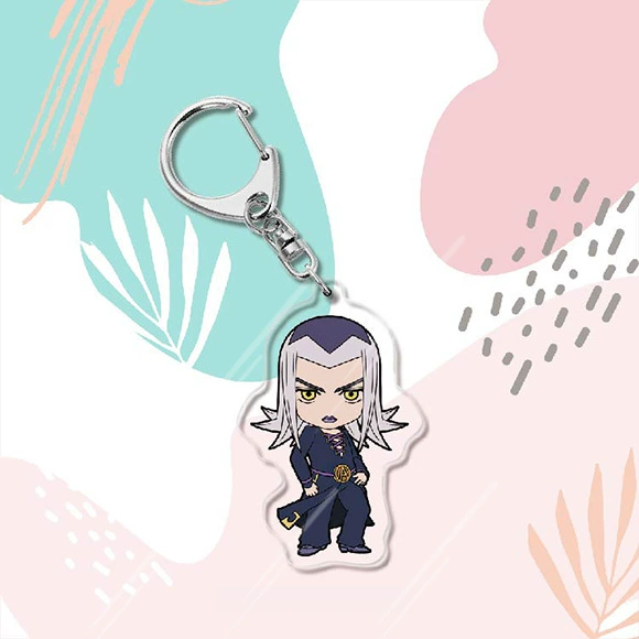 Аксессуары к аниме Jojo's Bizarre Adventure из акрилового ключодержащего брелка, подвеска Джоджо Джозеф, подарок